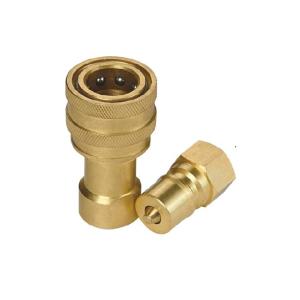 Brass Quick Release Hydraulic Fittings , KZD Series Quick Release Hydraulic