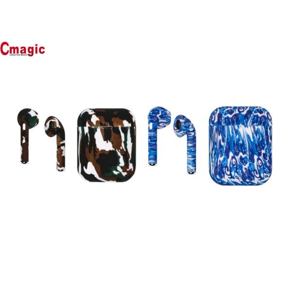 Quality I9s Twins Earbuds Bluetooth Phone Accessories With Water Trasfer Printing Nice Design wholesale