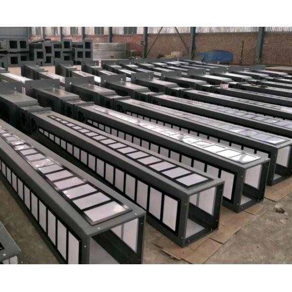 Outdoor Cast Aluminum Decorative Light Poles Customized Color For Square