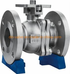 Cheap ANSI CLASS 150-900 Straight Through Type Flange End Ball Valves with High Mount Pad for sale