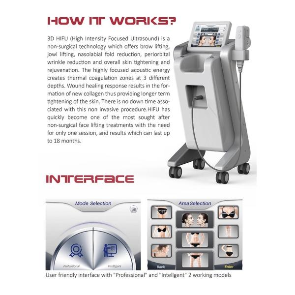 Quality Intensity focused ultrasound hifu portable machine body slimming 3d hifu wholesale