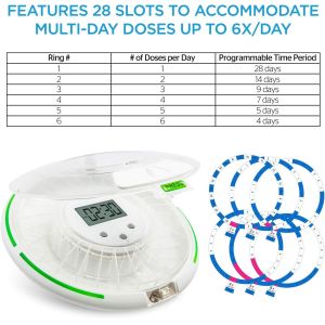 Portable Multifunctional Timing Alarm Clock Intelligent Electronic Medicine Box