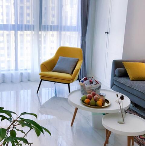 Modern Leisure Design Genuine Leather reception hotel Single Seater Chair