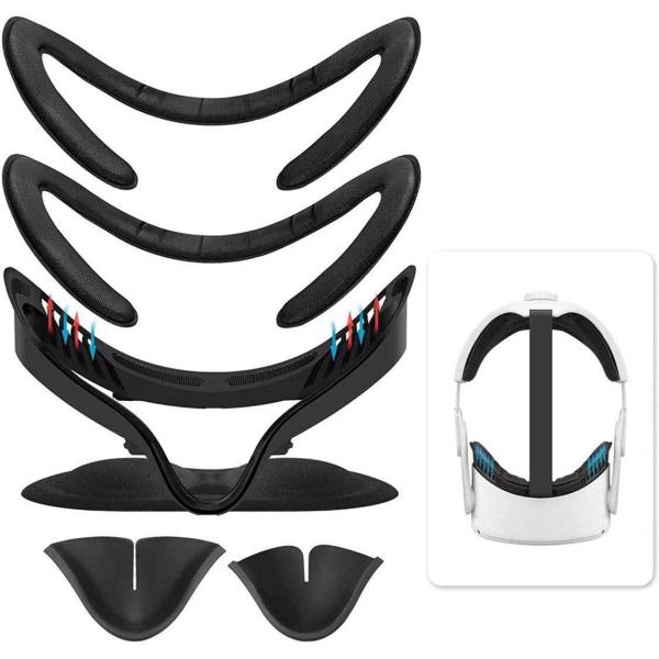 Quality VR Accessorie Set Lens Protector+Face Pad Cove+Facial Interface Bracket+Silicone Nose Pad For Oculus Quest 2 VR wholesale