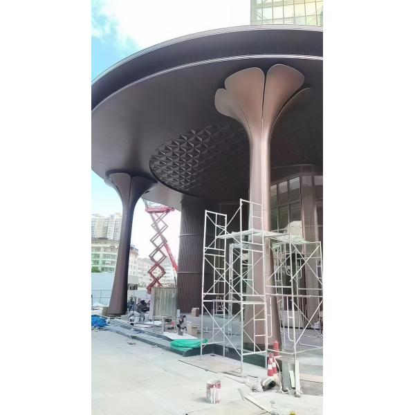 2.5mm Thick Decorative Aluminum Single Panels for Hotel Storefronts