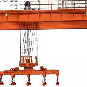 Grab Magnet Double Girder Overhead Crane 20m / Min QP Type 5T 16T