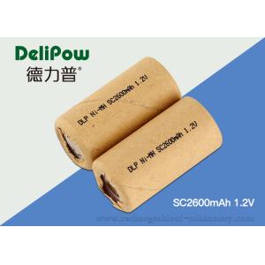 1.0v~1.2V Voltage Small NIMH Rechargeable Battery SC2600 mAh For Flashlight