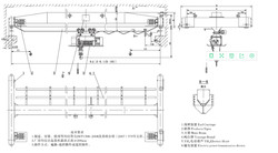 10 Ton Electric EOT Foundry Crane 60m Box Type Single Beam Remote Control