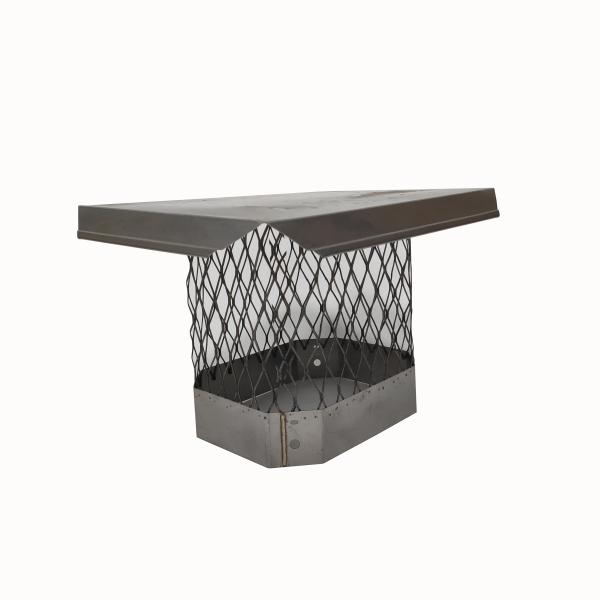 Quality Powder Coated 10" Rectangular Stove Pipe Rain Cap Polished Surfce wholesale