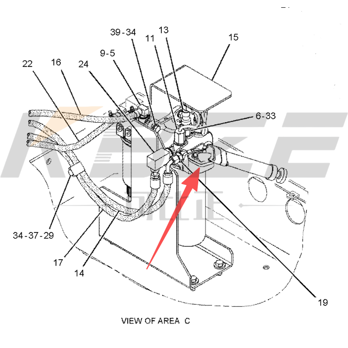 KBZE 250-6183 2506183 CATERPPILLAR C6.4 C7 C-7 ENGINE HAND PRIMING PUMP ADAPTER FOR E320D E323D E324D E325D EXCAVATOR