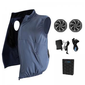Cheap Casual Cotton Fan Cooling Vest Waistcoats OEM AC Vest Cooler for sale