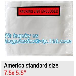 C4-C7 size PP self-adhesive transparent packing list envelopes, Dhl Fedex Custom