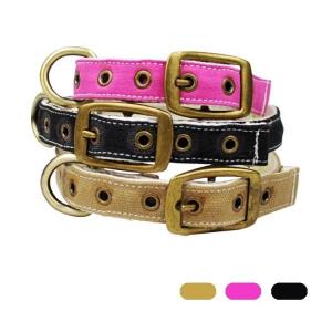 Adjustable Dog Collars And Leashes Waterproof Canvas / Cotton Material