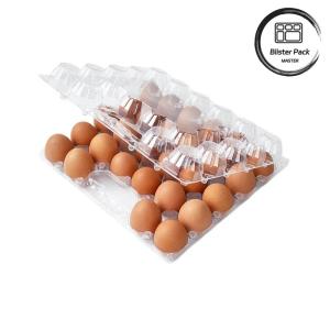 28 Hole Thermoformed Custom Clear PET Plastic Transparent Egg Blister Tray For