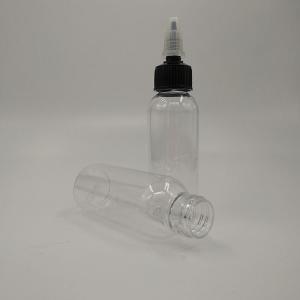 Customizable Plastic Droppers With Screw Caps In Transparent Black
