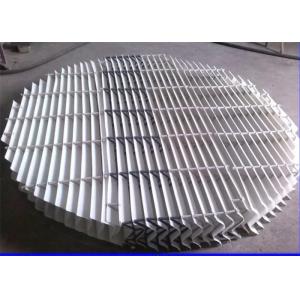 ISO9001 Vane Pack Mist Eliminator Custom Plate Shape And Spacer Hooks