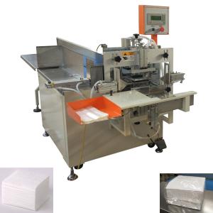 4.5 Kw PE Bag Napkin Packing Machine , Discharge Hole Tissue Packing Machine