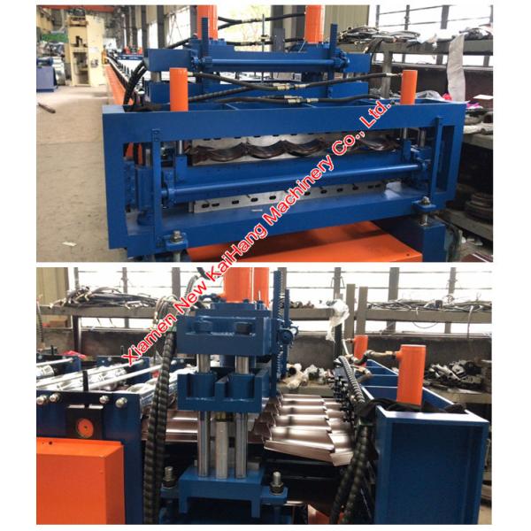 Roofing/tile roof roll forming machine, metal forming, cold rolling, double layer, steel dual layer