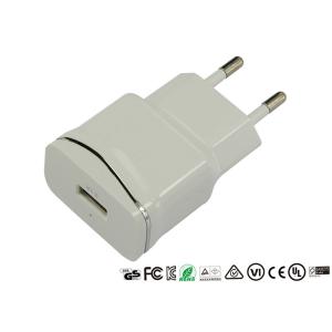5V 2.1A Single Port USB Charger CE ROHS Approved For Mobile Phone Tablet