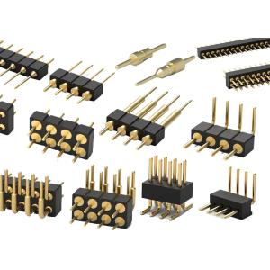 Dual Row PCB Round Pin Header Connector Machined Female Header 1.27mm 2.0mm 2