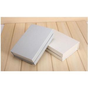Creative Magnetic Lid Closed Clamshell Book Box Grey Cardboard For Men'S