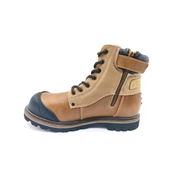 Quality Steel Toe Style Martin Boots with Round Toe and Rubber Outsole for Ankle Support wholesale