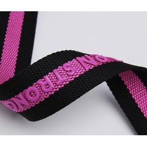 Custom 3D Logo Elastic Strap Glossy Matte Silicone Polyester Webbing For Garment