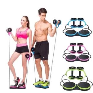 China AB Wheels Roller Stretch Elastic Abdominal Resistance Pull Rope Abdominal Muscle Trainer Exercise Tool Abdominal Roller on sale