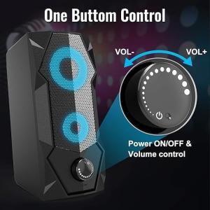 Portable USB Power 2.0 Laptop Woofer Speaker System With Active Mini Design And