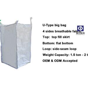 Firewood FIBC Bulk Bags Mesh PP Big Bag 4 Side Seam Loops For Packing Wood