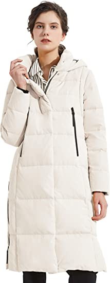Quality 90% White Duck Down Hooded Puffer Thickened Down Jacket With 2 Pocket wholesale