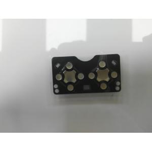 Black Rubber Custom Membrane Switch With Tactile Keyboard Panel