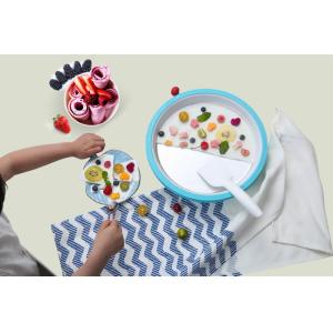 Cheap Homemade Ice Roll Instant Ice Cream Maker Pan Blue Manual Ice Cream Making Machine for sale