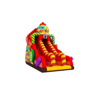 Custom Inflatable Double Slides Candy Inflatable Slides Castle For Kids