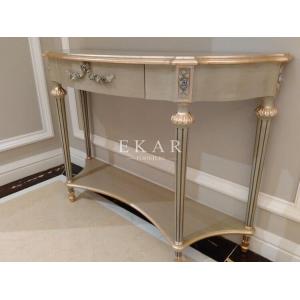 Art deco console table mirrored console table antique apricot console table FH