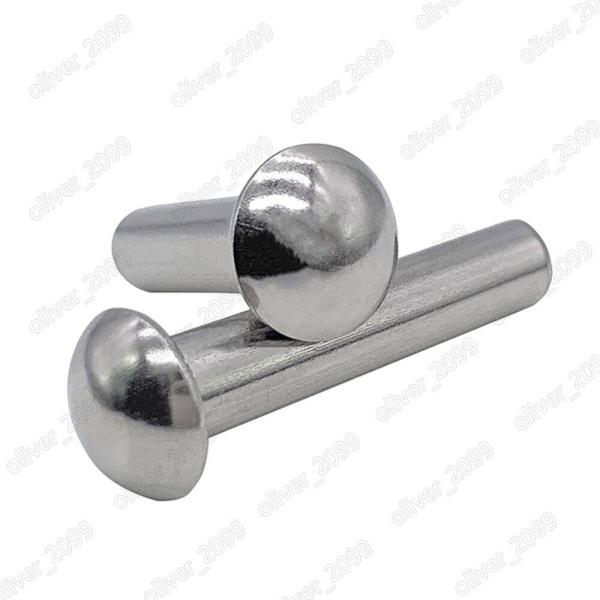 Quality DIN Standard Half Round Head Stainless Steel Solid Semi Tubular Rivet in Custom Sizes wholesale