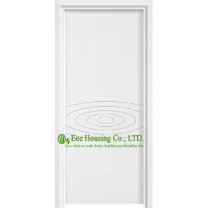China Prehung White Color Timber Veneer Wooden Door With Lever Handle, Wood Painted Door on sale