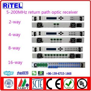 China 5~200MHz Indoor Return Path Optic Receiver OR2002R/2004R/2008R/2016R for DOCSIS3.0/3.1 cable modem on sale
