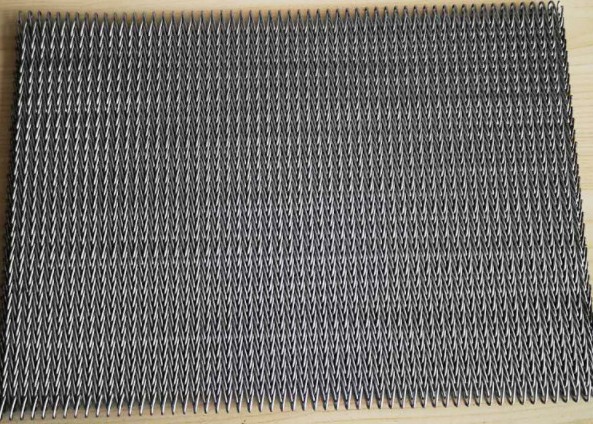 316 Stainless Steel Balanced Weave Wire Mesh Conveyor Belt For Snack Food