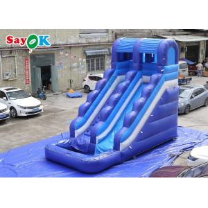 Amazing Fun Tarpaulin Inflatable Water Slide With Pool Bounce Slide Inflatable