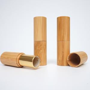 Custom Logo Bamboo Twist up Lipstick Tubes 5g Eco Friendly Empty Mini Unique Lip