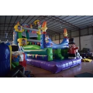 Commercial Magic Circle Inflatable Dry Slide / Monkey Bounce House