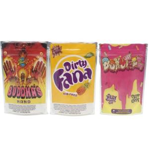 Resealable Mylar Stand Up Pouches Plastic Snack Candy Packaging With ziplockk