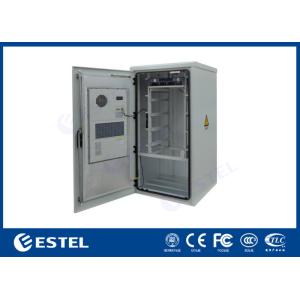 19U Galvanized Steel Enclosure Pole Mounted Enclosure With Battery Rack OEM