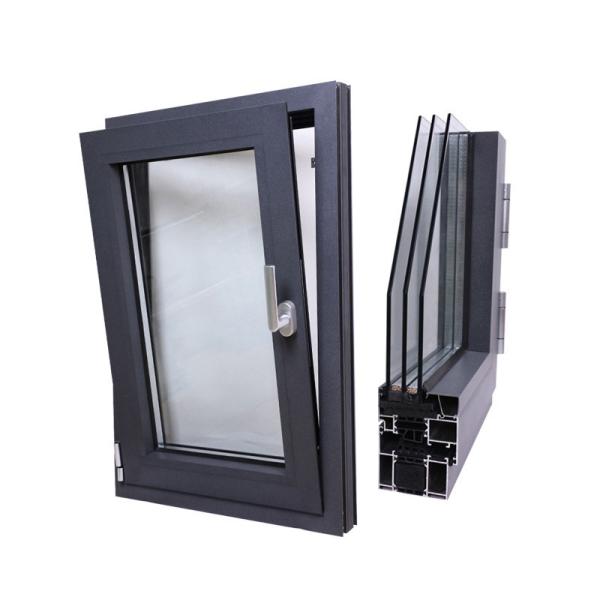 Quality Australia Standard Tilt and Turn Sliding Windows with 1.4mm Aluminum Wall Thickness wholesale