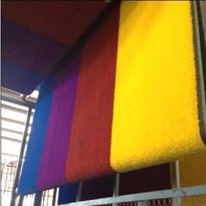 Anti UV Safe Park Colorful Artificial Grass / Rainbow Runway Laying Artificial