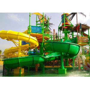 Amusement Park Aqua Playground Equipment Fun With Spray / Water Curtain
