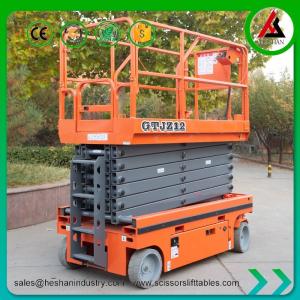 China 12m Self Propelled Automotive Scissor Lift Electric Aerial Work Platform Lift on sale