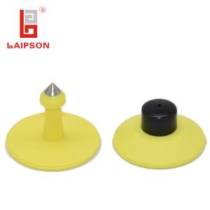 28mm Plastic Pig Ear Tags Seal Head Number Bar Code Print Insurance Use