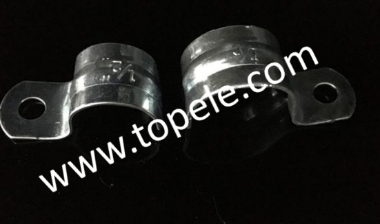 Zinc Plated One Hole Saddle Pipe Clamp/ Straps For EMT Conduit
